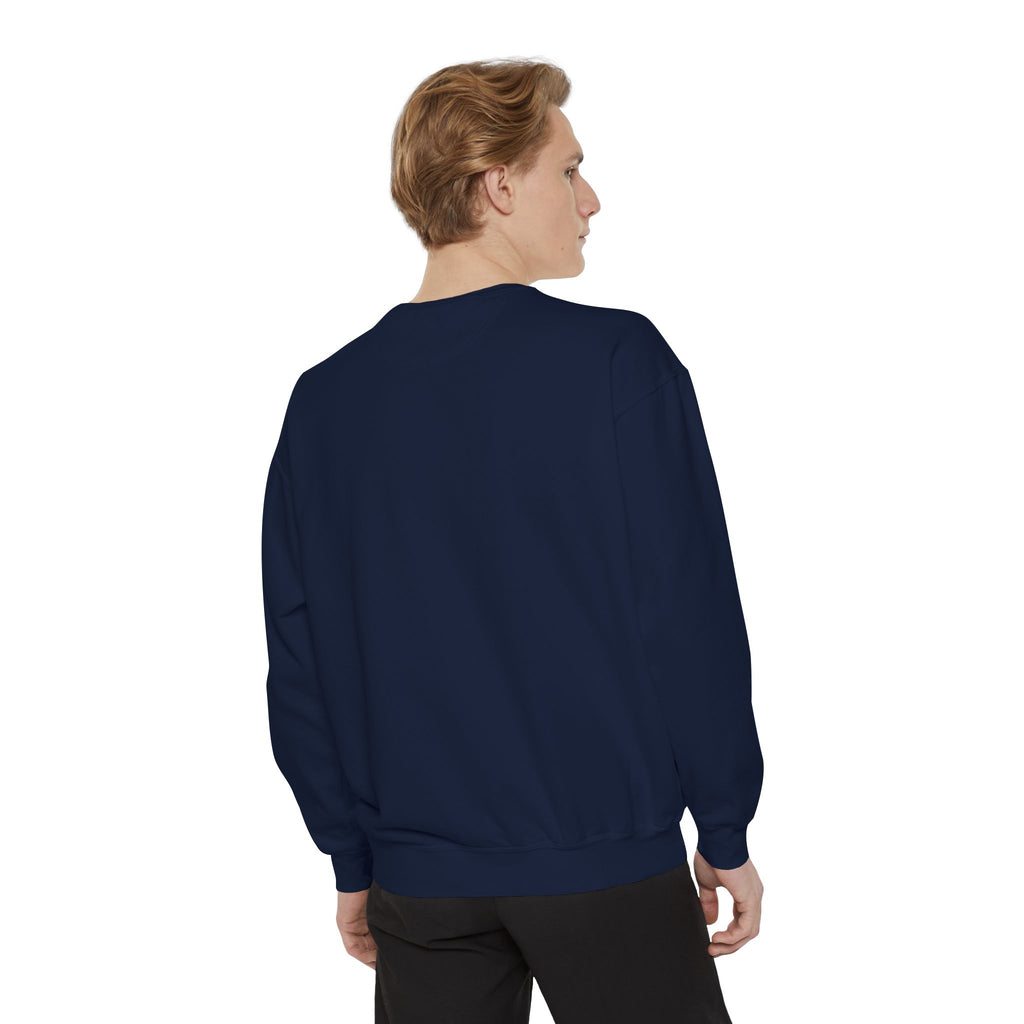 Meme Sweatshirt — Funny Graphic Garment-Dyed Sweatshirt
