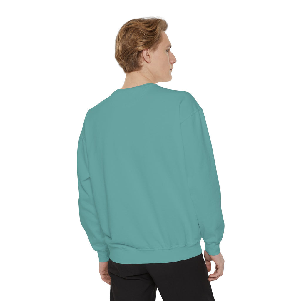 Meme Sweatshirt — Funny Graphic Garment-Dyed Sweatshirt